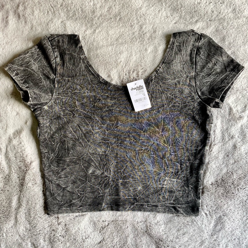 Sold!!! Charlotte Russe Women’s Medium Burnout Crop Top